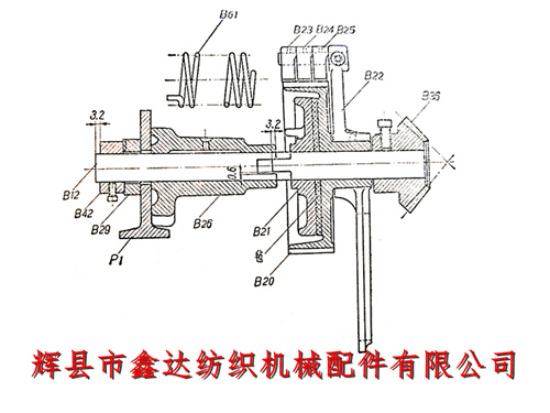 織布機(jī)送經(jīng)裝置（1511型內(nèi)送經(jīng)機(jī)構(gòu)）安裝說明