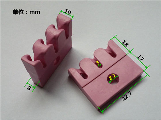 Textile, alumina, ceramic fittings